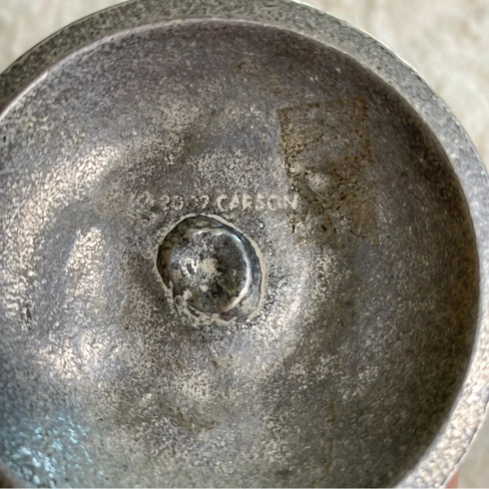 Carson Statesmetal Pewter Goblet‎ Chalice Grape Bunch Cup Wine Medieval Decor